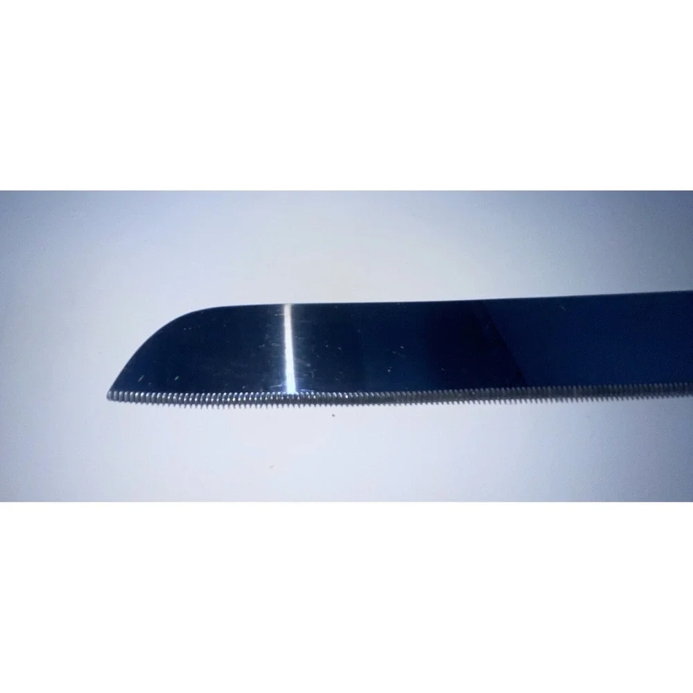 Vintage MCM Prill SHEFFIELD ENGLAND Stainless Cake Pie Bread Knife Clear Handle